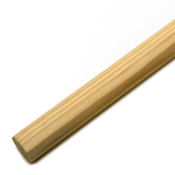 Holzbesenstiel 1,60 m, Ø 24 mm, ohne Gewinde | unlackiert