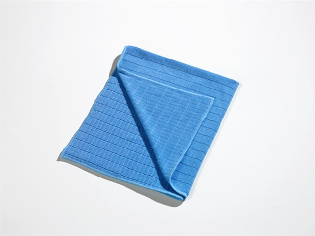 Bodentuch/Scheuertuch/Geschirrtuch Mikrofaser, 50 x 60 cm | blau  | feucht für Verschmutzungen und allgemeine Reinigung, trocken als Geschirrtuch oder Handtuch