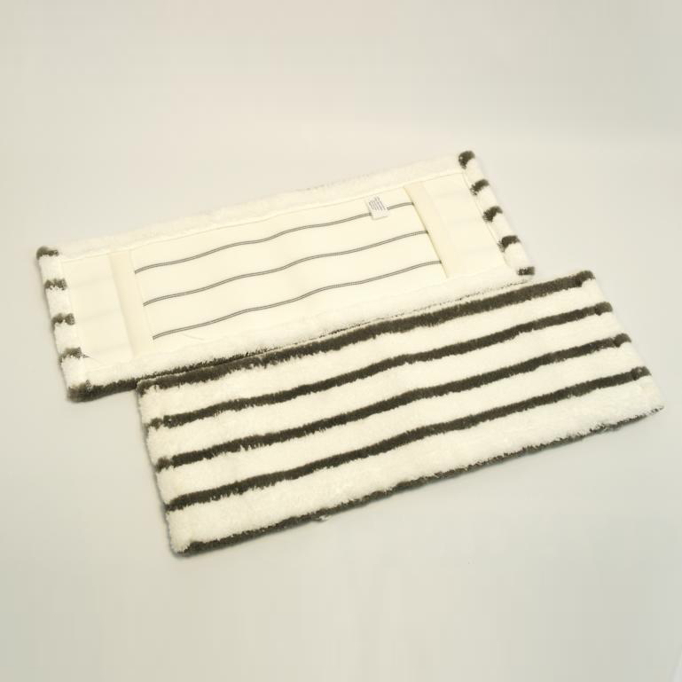 Mikrofasermopp 40 cm | grau/weiß | Material: Microplüsch, Aufnahme: Tasche