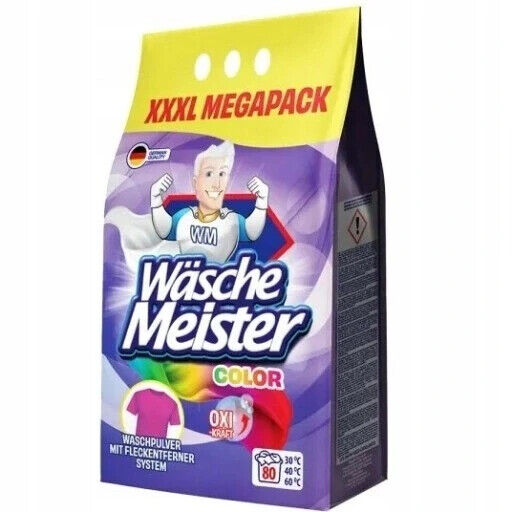 Wäschemeister Color Waschmittel Waschpulver 6kg 80 Wäschen XL Megapack NEU & OVP