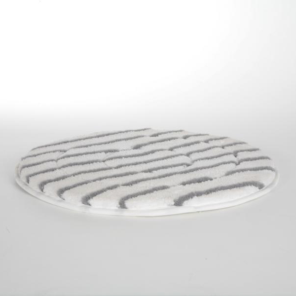 Maschinenpad/Mikrofaserpad 330 mm  - 13'' | weiß mit grauen Streifen | zur Unterhaltsreinigung auf strukturierten Böden