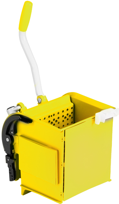 Zubehör/Ersatzteil: Horizontalpresse "O-Key" gelb (unten offen, Seiten geschlossen), Kunststoff | für Reinigungswagen: Mini Bucket | Nick | Nick Plus | Nick Star | Green Line | Trolleys