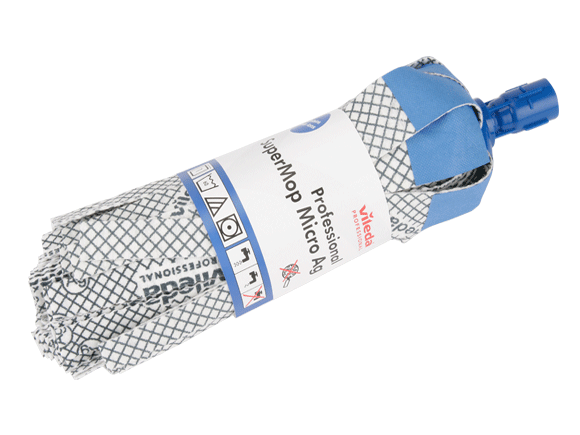 Vileda® Professional SuperMop® Micro Ag | blau | Nasswischmopp/Rundmopp mit antibakteriellen Eigenschaften Vileda® Professional SuperMop® Micro Ag | blau | Nasswischmopp/Rundmopp mit antibakteriellen Eigenschaften