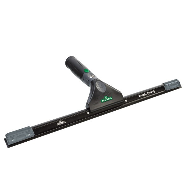 Unger® ErgoTec® Ninja Fensterwischer 40°, 35 cm EN350  | Wasserabzieher komplett mit Ninja-Schiene und Soft-Gummi