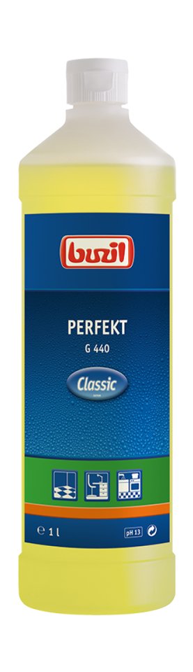 buzil G440 Perfekt | alkalischer Kraftreiniger geprüft für den Lebensmittelbereich | 1 Liter