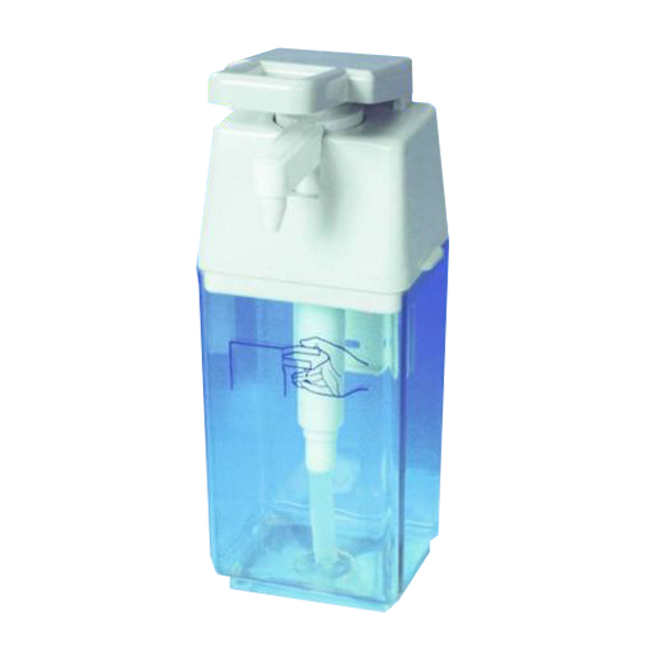 Seifencreme-Spender  "Fix" 1000 ml | weiß/transparent | flexibel nachfüllbarer Dosierspender mit großer Pumpe für Fließpaste