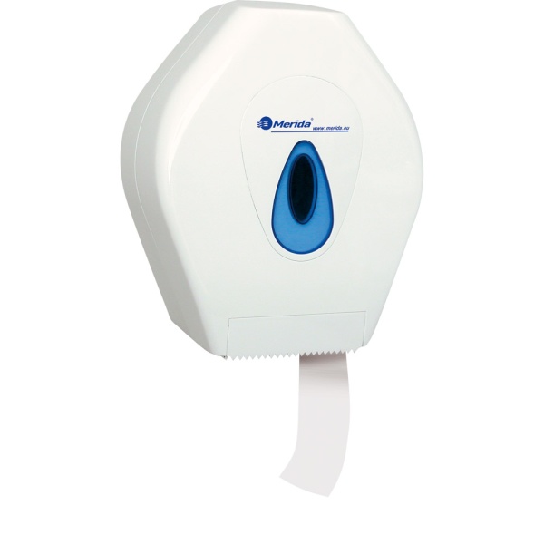 Toilettenpapier-Großrollen-Spender Merida Top Mini weiß/blau |  passend zu Art. A10047