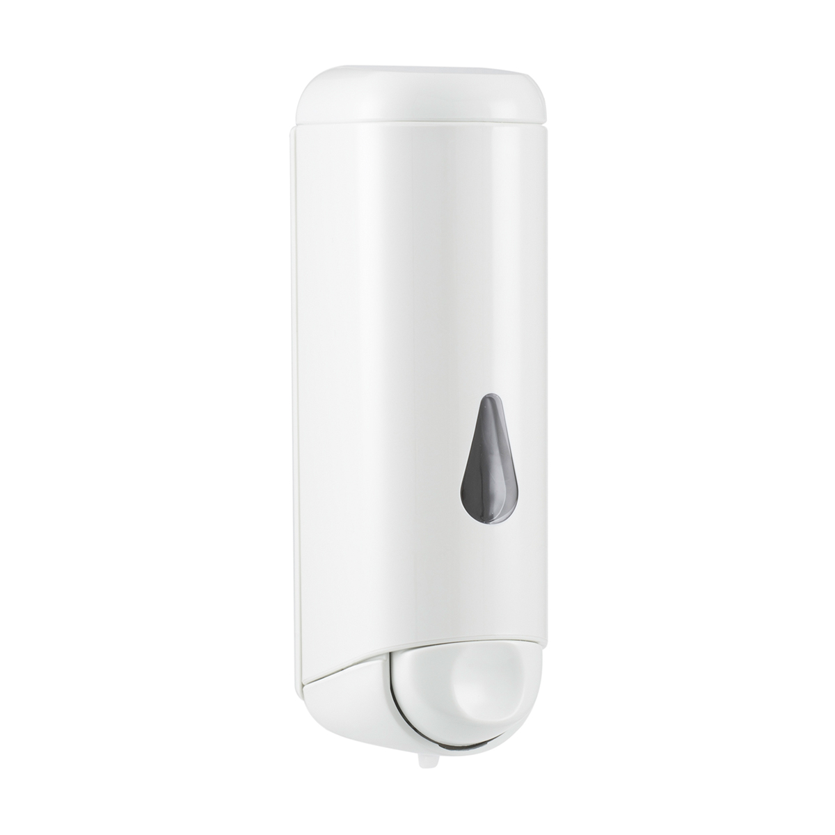 Seifencreme-Spender "Clivia retro 25"  250 ml I weiß mit Sichtfenster | Kunststoffspender, frei nachfüllbar 