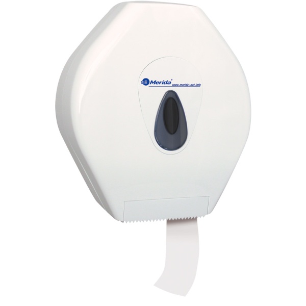 Toilettenpapier-Großrollen-Spender "Merida Top Maxi" weiß/grau |  für Toilettenpapier-Großrolle 10201