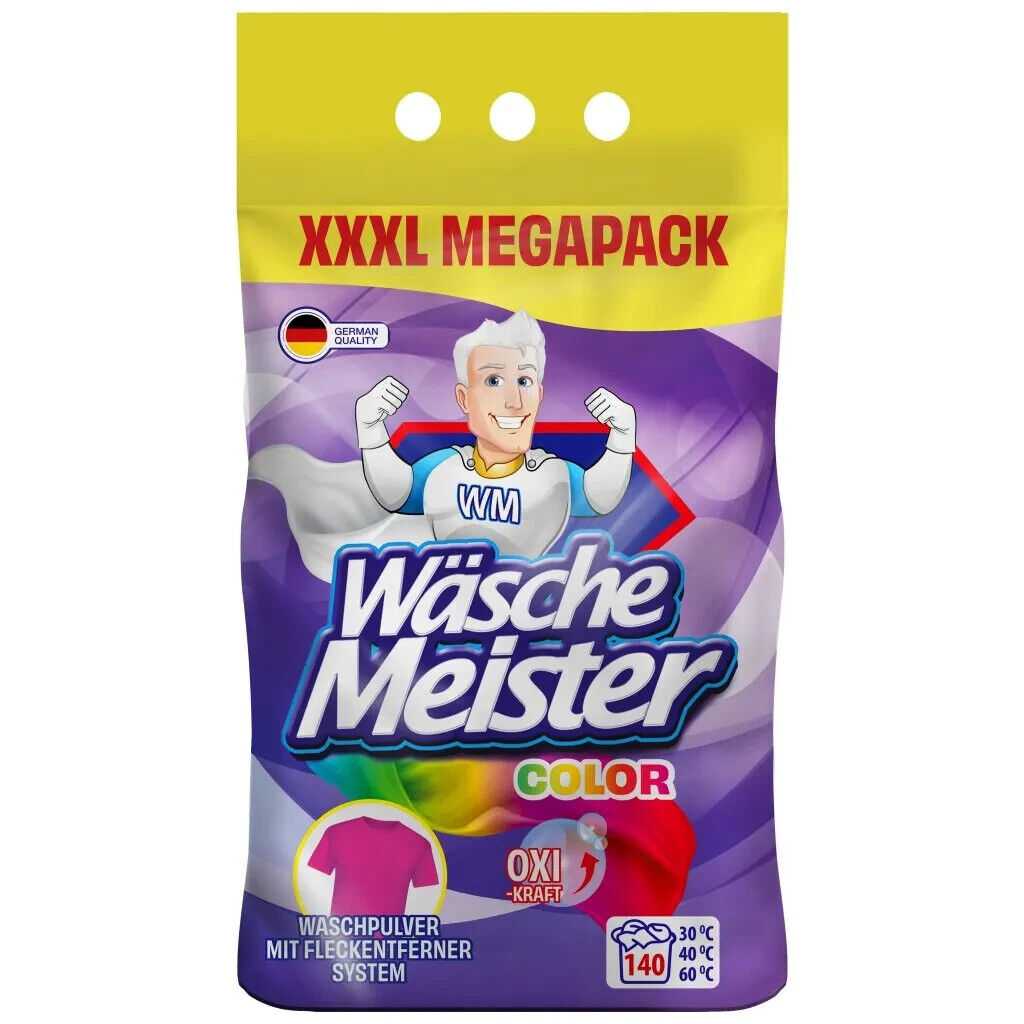 Wäschemeister Waschmittel Color XXXL Megapack 10,5 kg 140 Wäschen NEU