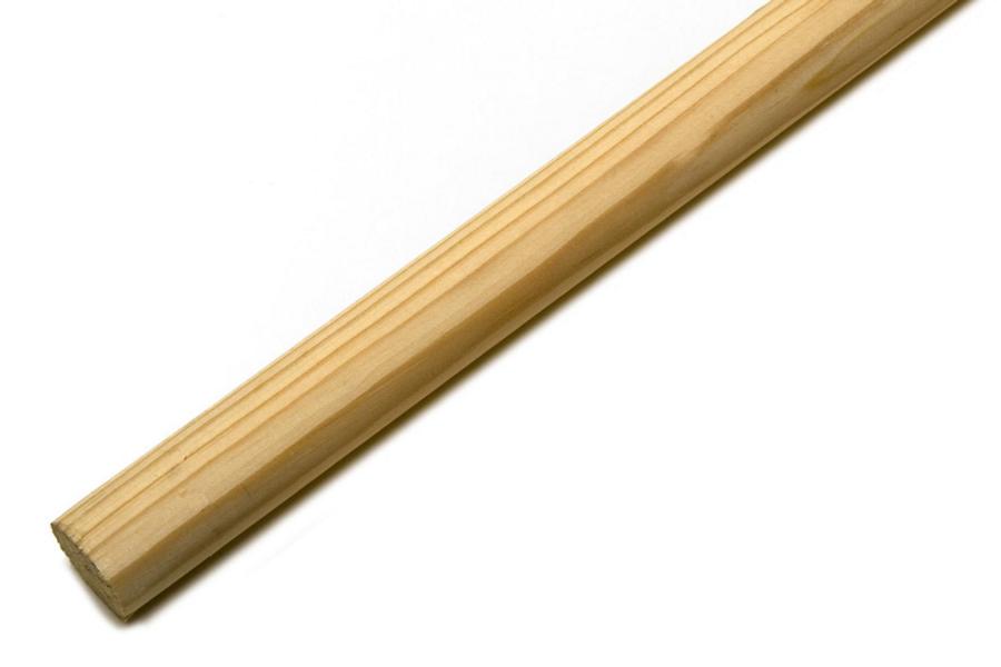 Holzbesenstiel 1,40 m,  Ø 24 mm, ohne Gewinde | unlackiert 