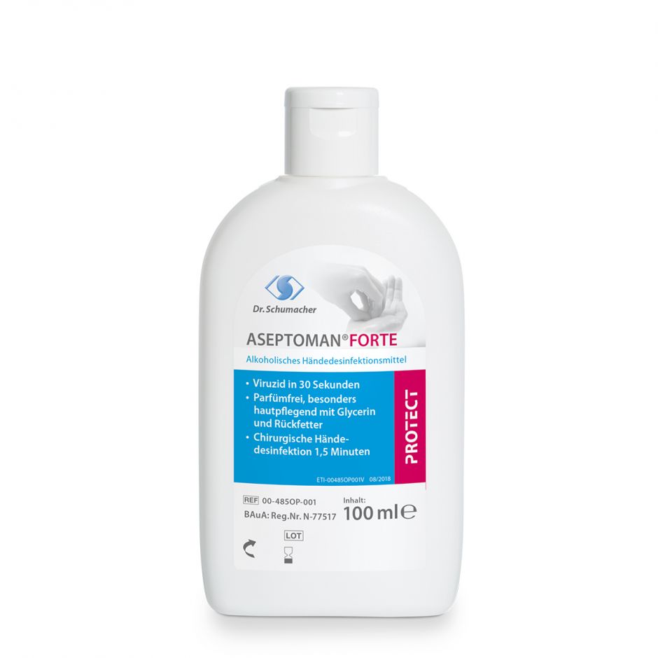 ASEPTOMAN® Forte Händedesinfektion | 150 ml | Kittelflasche | viruzid