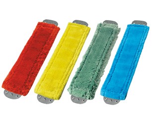 Mikrofasermopp SmartColor™ MicroMop 15.0, 40 cm, rot, MM40R | für starke Verschmutzung und grobe Böden, 3-Loch-System zur Befestigung