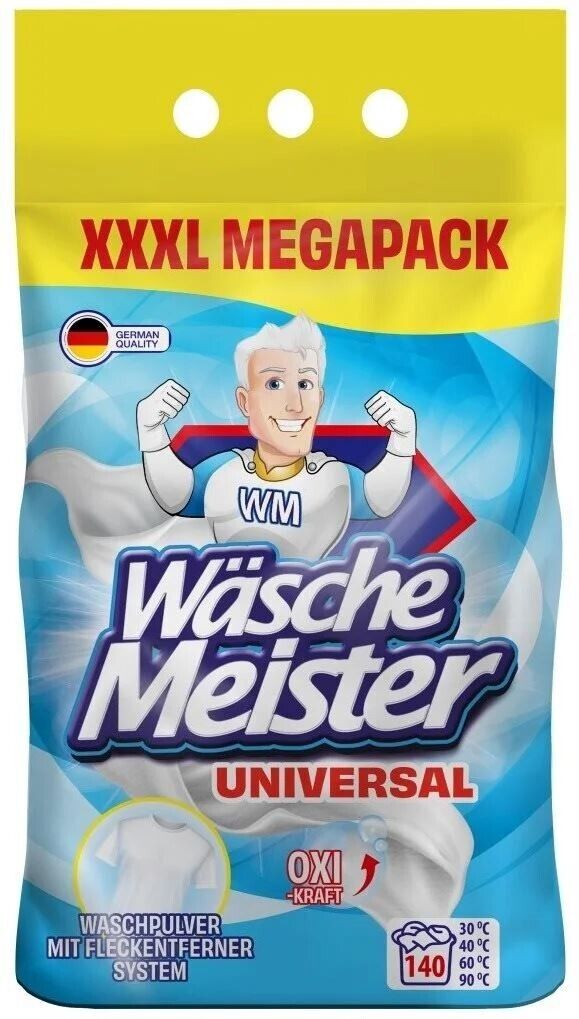 Wäschemeister Waschmittel Universal XXXL Megapack 10,5 kg 140 Wäschen