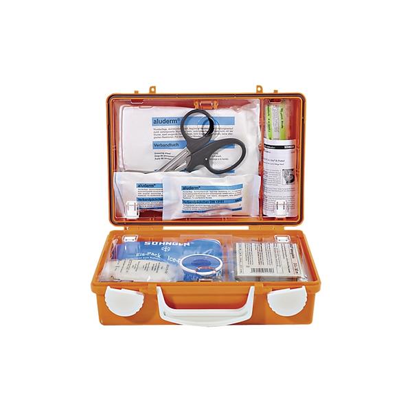 Söhngen® Erste Hilfe-Koffer Quick-CD Norm Orange | Füllung Norm nach DIN 13157